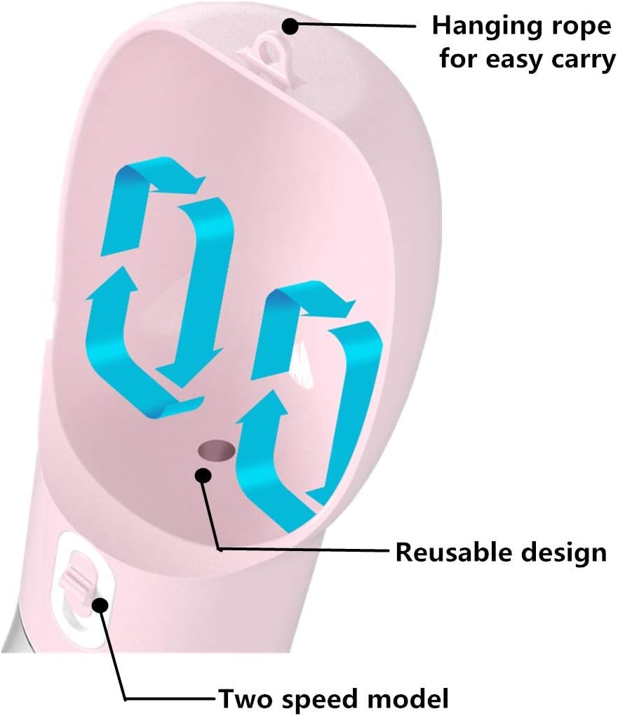 Ultimate Portable Dog Water Bottle - Leak Proof Dispenser with Food Container for Outdoor Adventures - Stylish Pink Design